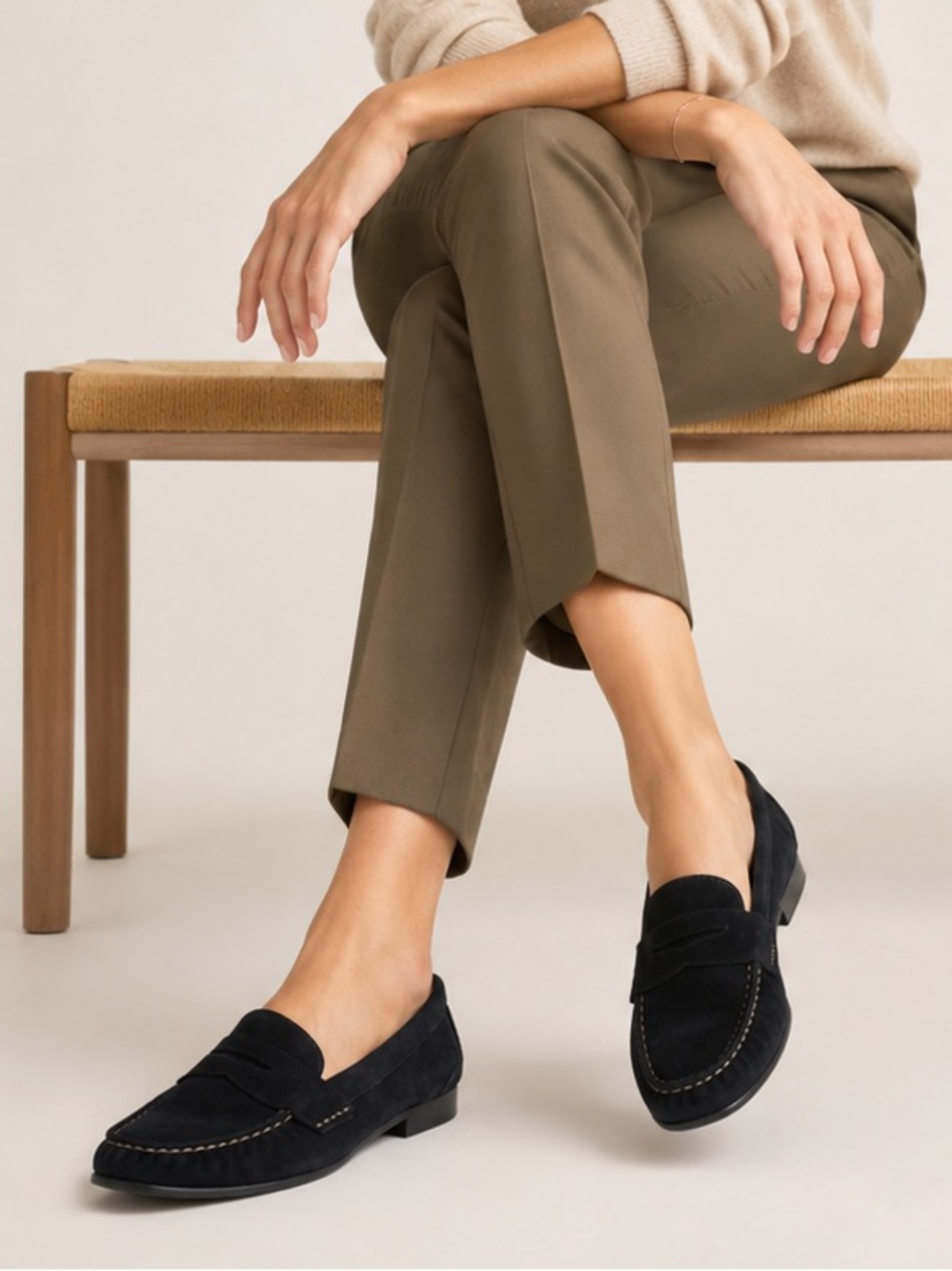 Cole Haan Suede Monroe Penny Loafer. Size 6.5